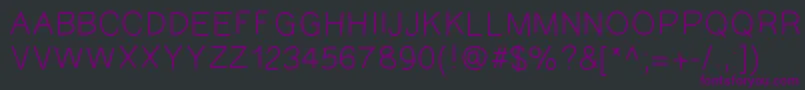 GAEL427 Font – Purple Fonts on Black Background