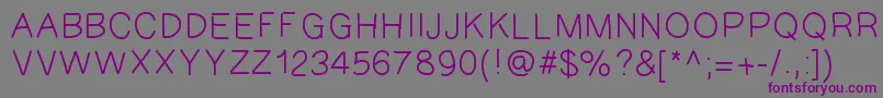 GAEL427 Font – Purple Fonts on Gray Background