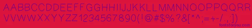 GAEL427 Font – Purple Fonts on Red Background