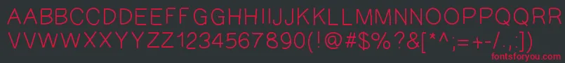 GAEL427 Font – Red Fonts on Black Background