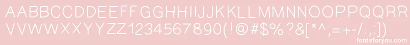 フォントGAEL427 – ピンクの背景に白い文字