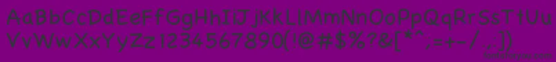 Gaelle001 Font – Black Fonts on Purple Background
