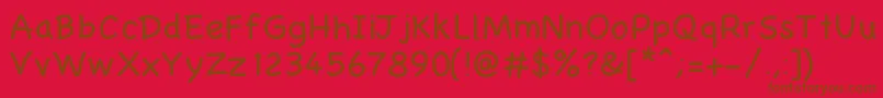 Gaelle001 Font – Brown Fonts on Red Background