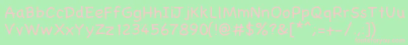 Gaelle001 Font – Pink Fonts on Green Background