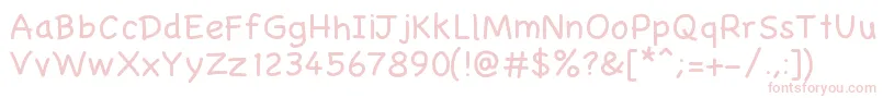 Gaelle001 Font – Pink Fonts on White Background