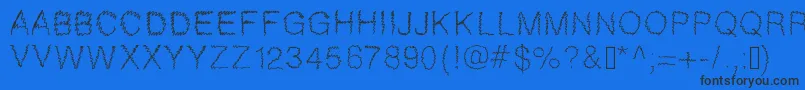 Gaelle307 Font – Black Fonts on Blue Background