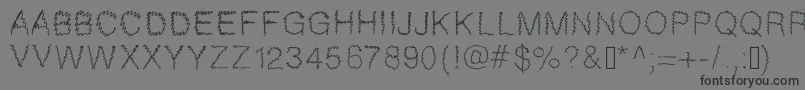 Gaelle307 Font – Black Fonts on Gray Background