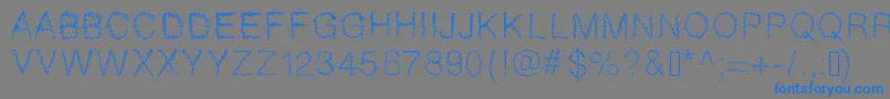 Gaelle307 Font – Blue Fonts on Gray Background