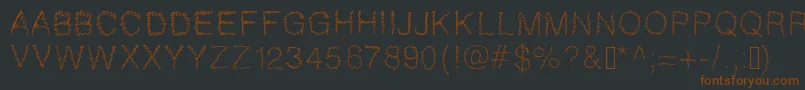 Gaelle307 Font – Brown Fonts on Black Background
