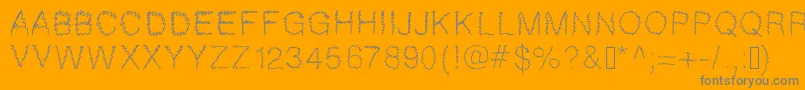 Gaelle307 Font – Gray Fonts on Orange Background