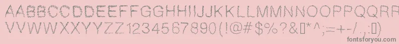 Gaelle307 Font – Gray Fonts on Pink Background
