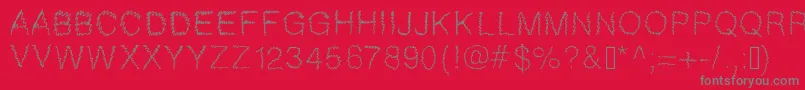 Gaelle307 Font – Gray Fonts on Red Background