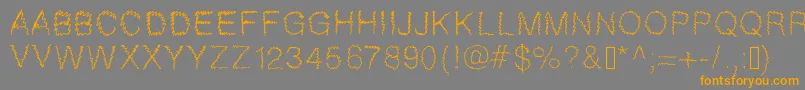 Gaelle307 Font – Orange Fonts on Gray Background