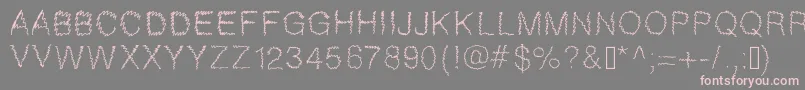 Gaelle307 Font – Pink Fonts on Gray Background