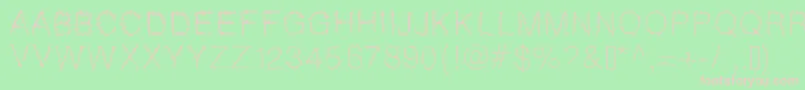 Gaelle307 Font – Pink Fonts on Green Background