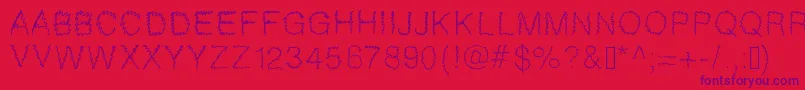 Gaelle307-Schriftart – Violette Schriften auf rotem Hintergrund
