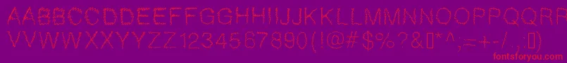 Шрифт Gaelle307 – красные шрифты на фиолетовом фоне