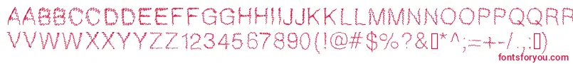 Gaelle307 Font – Red Fonts on White Background