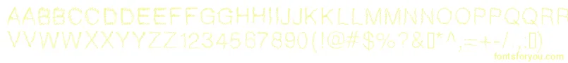 Czcionka Gaelle307 – żółte czcionki