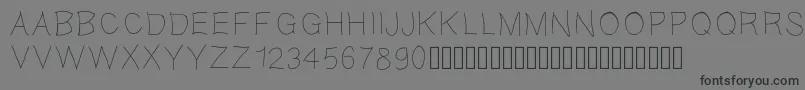 フォントGaellefine – 黒い文字の灰色の背景