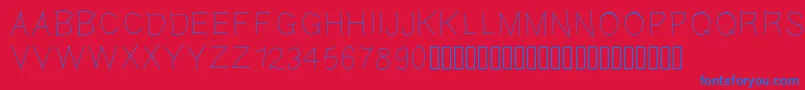 Gaellefine Font – Blue Fonts on Red Background