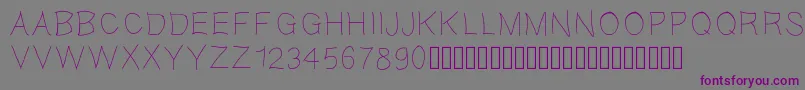 Шрифт Gaellefine – фиолетовые шрифты на сером фоне
