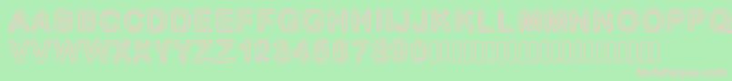 GaelleFont13 Font – Pink Fonts on Green Background