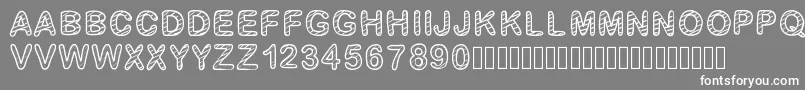 GaelleFont13 Font – White Fonts on Gray Background