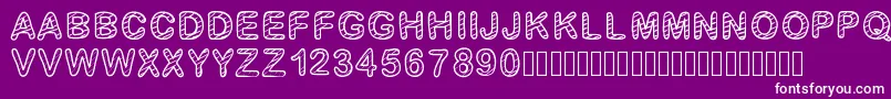 GaelleFont13 Font – White Fonts on Purple Background