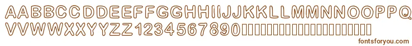 GaelleFont14 Font – Brown Fonts on White Background