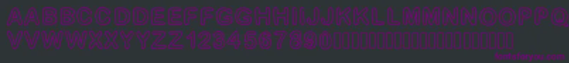 GaelleFont14 Font – Purple Fonts on Black Background