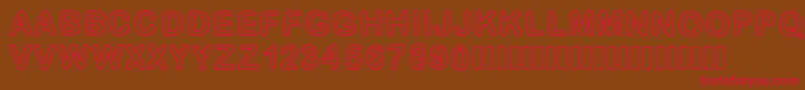 GaelleFont14 Font – Red Fonts on Brown Background