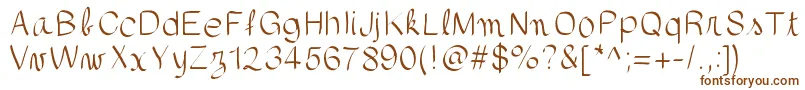 gaellefont403-fontti – ruskeat fontit