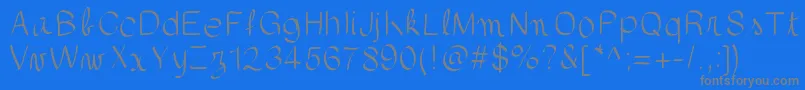 Шрифт gaellefont403 – серые шрифты на синем фоне