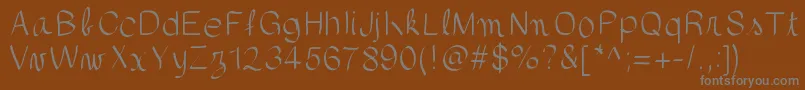 Шрифт gaellefont403 – серые шрифты на коричневом фоне