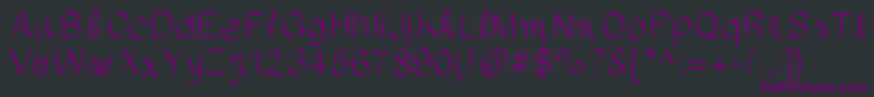gaellefont403 Font – Purple Fonts on Black Background