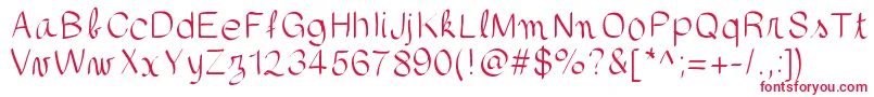 フォントgaellefont403 – 赤い文字