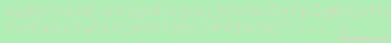 GaelleingFont Font – Pink Fonts on Green Background