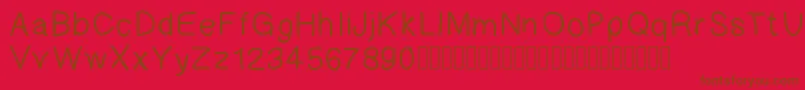 Gaelleingsletter Font – Brown Fonts on Red Background