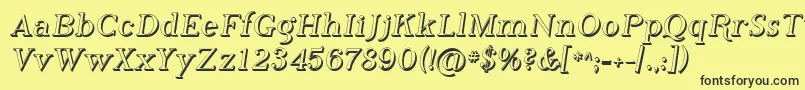 Sfphosphorushydride Font – Black Fonts on Yellow Background