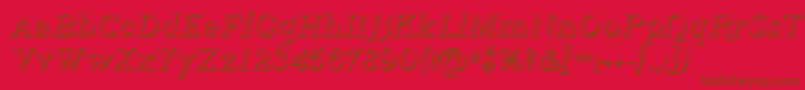 Sfphosphorushydride Font – Brown Fonts on Red Background