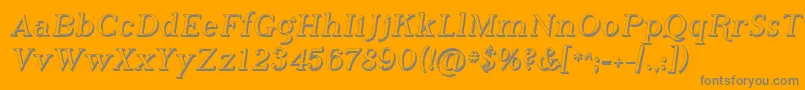 Sfphosphorushydrideフォントについての詳細 フォントSfphosphorushydride – オレンジの背景に灰色の文字