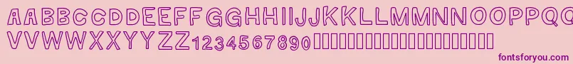 GaelleMAJUSCULE Font – Purple Fonts on Pink Background