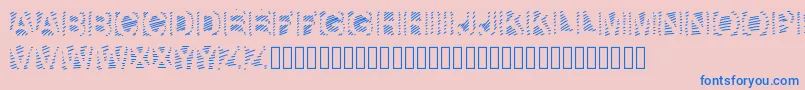 Więcej informacji o czcionce GaelleNumber6 Czcionka GaelleNumber6 – niebieskie czcionki na różowym tle