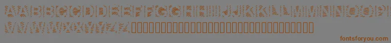 GaelleNumber6 Font – Brown Fonts on Gray Background