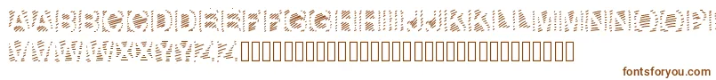 Шрифт GaelleNumber6 – коричневые шрифты на белом фоне