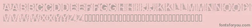 GaelleNumber6 Font – Gray Fonts on Pink Background