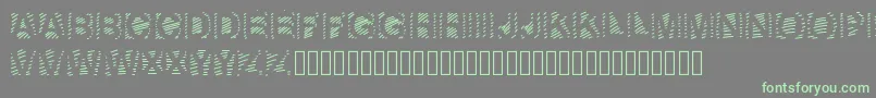 GaelleNumber6 Font – Green Fonts on Gray Background