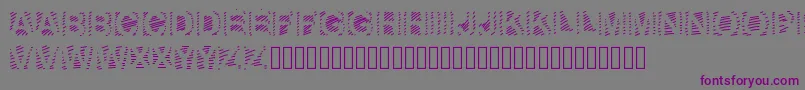 GaelleNumber6-fontti – violetit fontit harmaalla taustalla