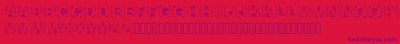 GaelleNumber6 Font – Purple Fonts on Red Background